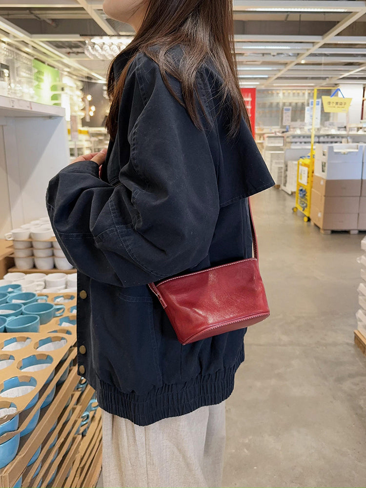 Mugrs™ Vintage Sail Crossbody Bag - Premium Vegetable-Tanned Leather, Spacious Retro Design