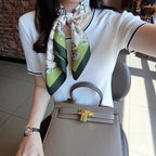 Long Silk Scarf Multi-Purpose Versatile Decorative Ribbon
