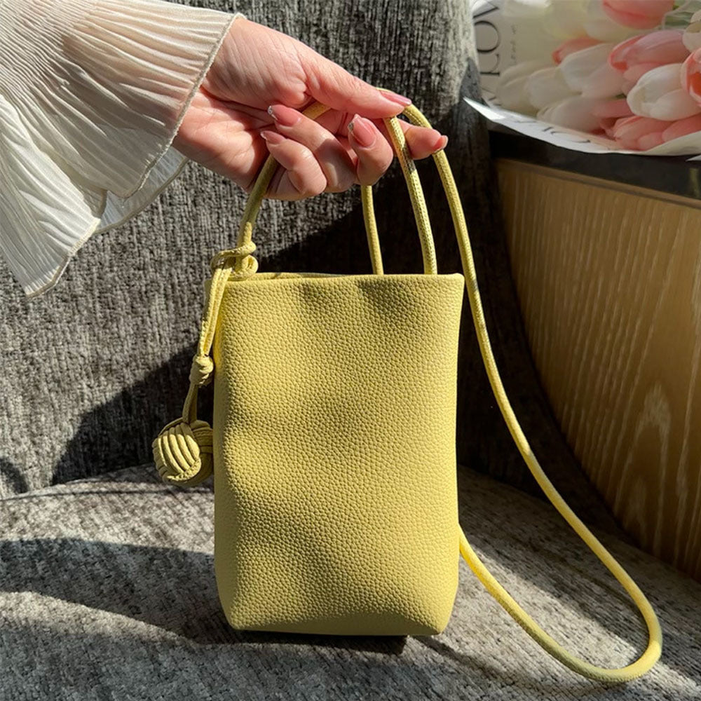 Sac à bandoulière Mugrs™, sac à bandoulière pour téléphone portable, couleur jaune pastel