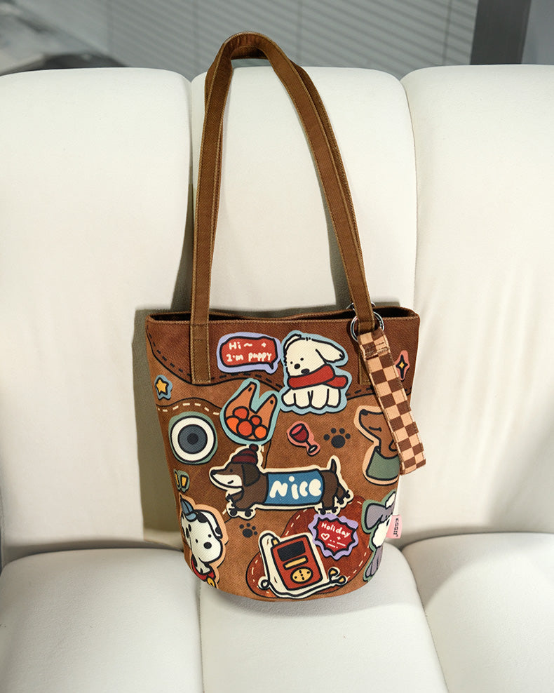 Mugrs Original Illustration Printed Tote Bag