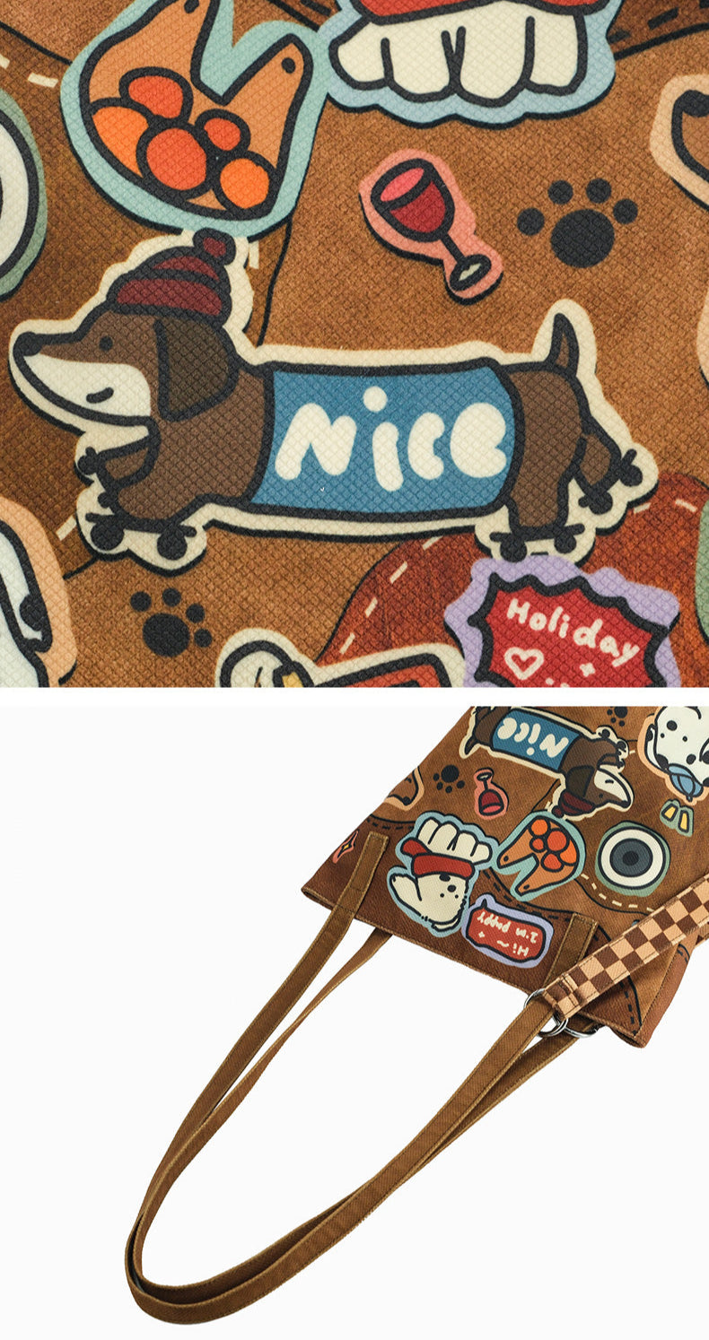 Mugrs Original Illustration Printed Tote Bag