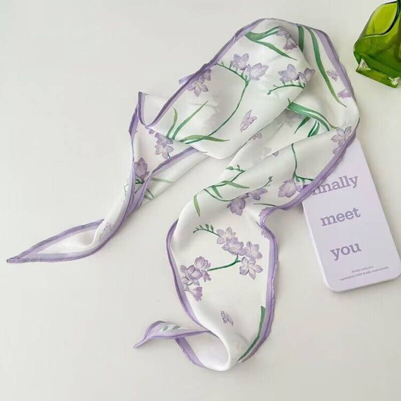 Long Silk Scarf Multi-Purpose Versatile Decorative Ribbon
