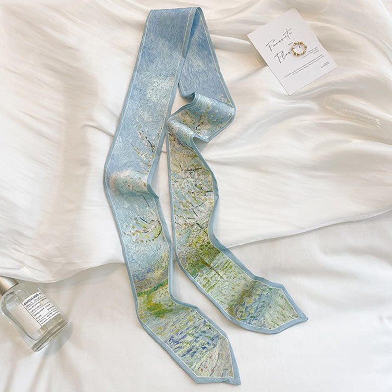 Long Silk Scarf Multi-Purpose Versatile Decorative Ribbon