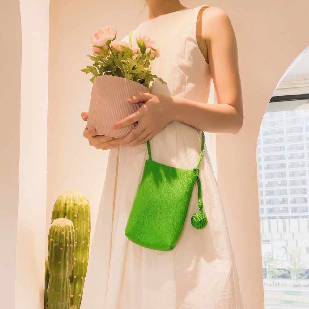 Sac à bandoulière Mugrs™, sac à bandoulière pour téléphone portable, couleur vert gazon