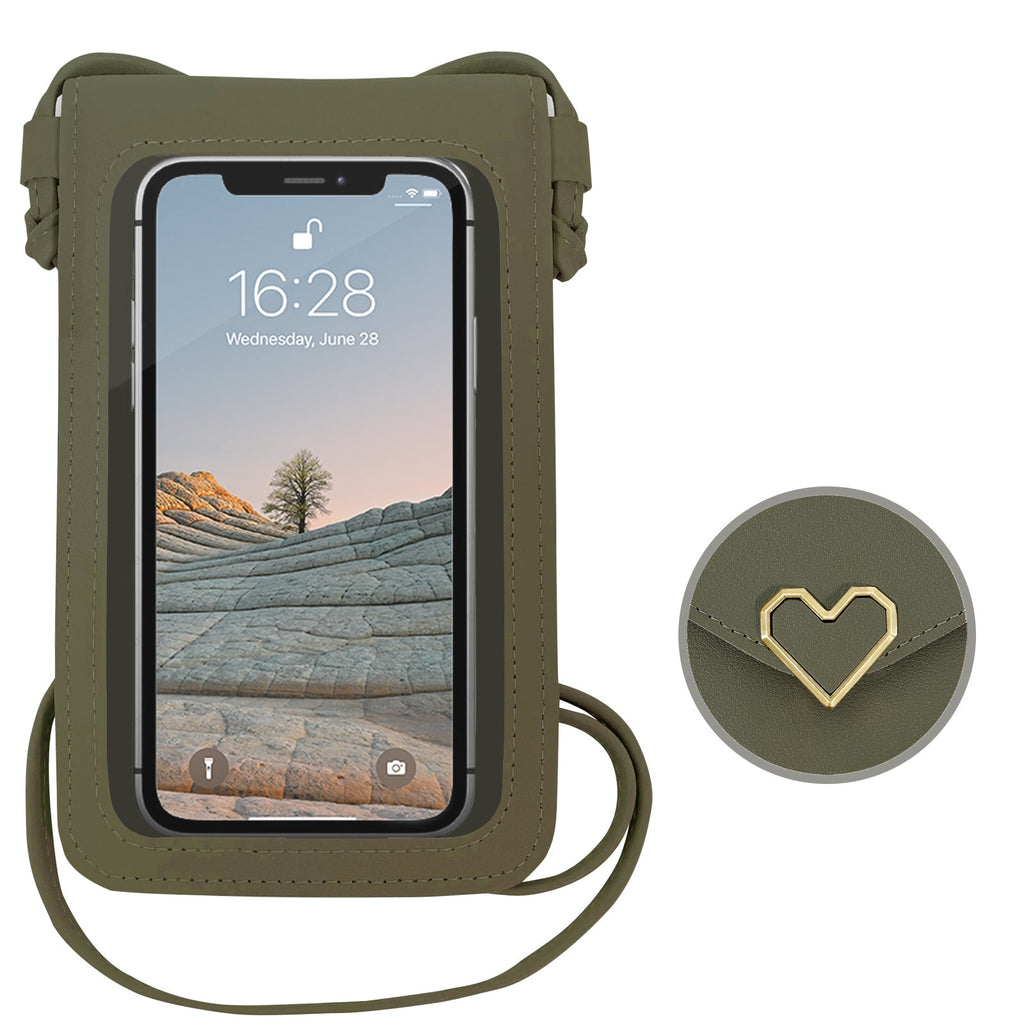 Mini-sacs à bandoulière en cuir PU Mugrs™ pour téléphone portable, 9 couleurs