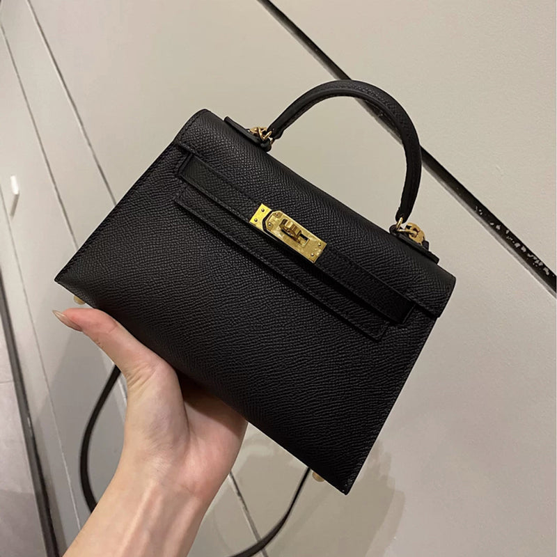 Modische Umhängetasche Kelly Bag aus Leder