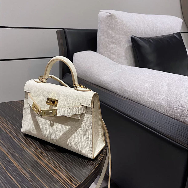 Modische Umhängetasche Kelly Bag aus Leder
