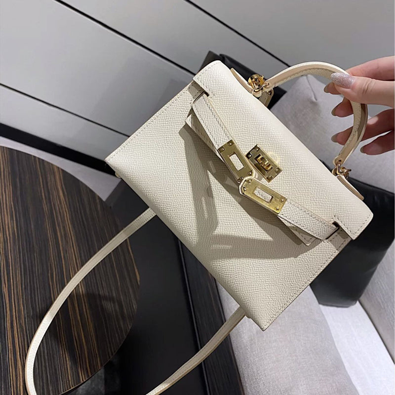 Modische Umhängetasche Kelly Bag aus Leder