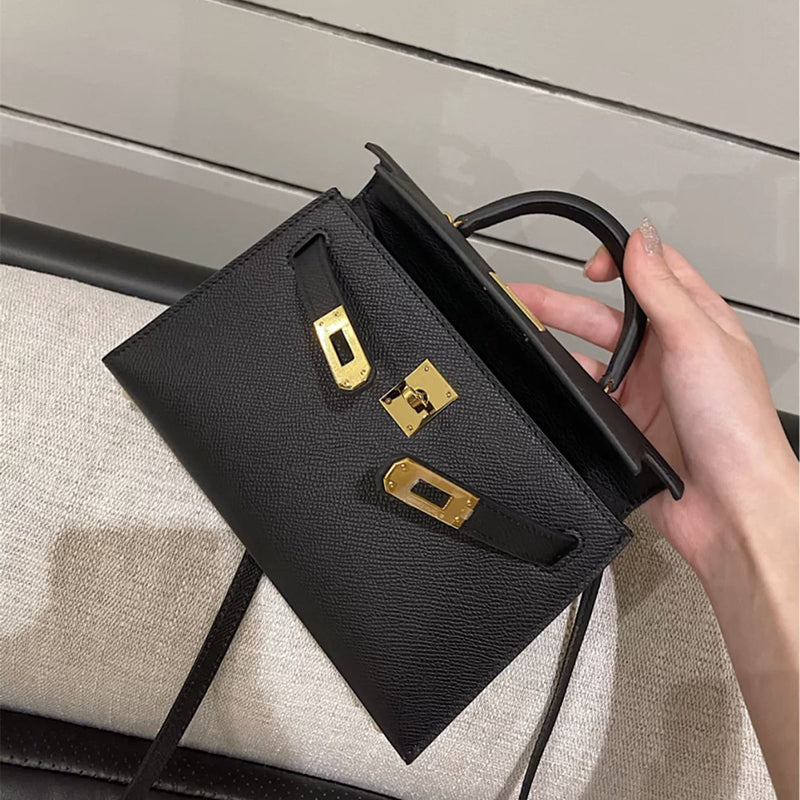 Modische Umhängetasche Kelly Bag aus Leder
