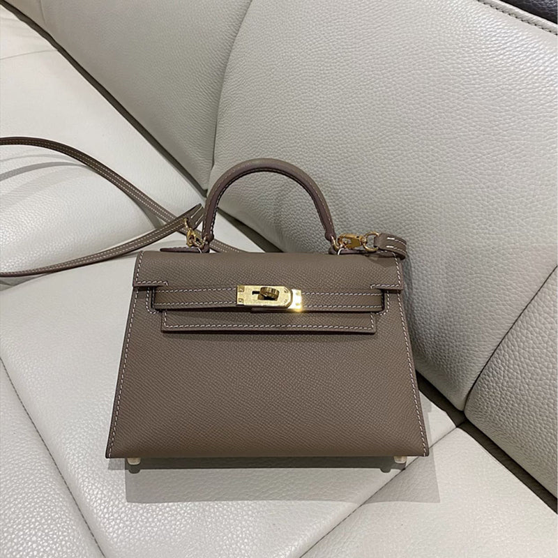 Modische Umhängetasche Kelly Bag aus Leder