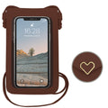 Mugrs™ PU Leather Mini Flap Crossbady Phone Bag, Coffee Color