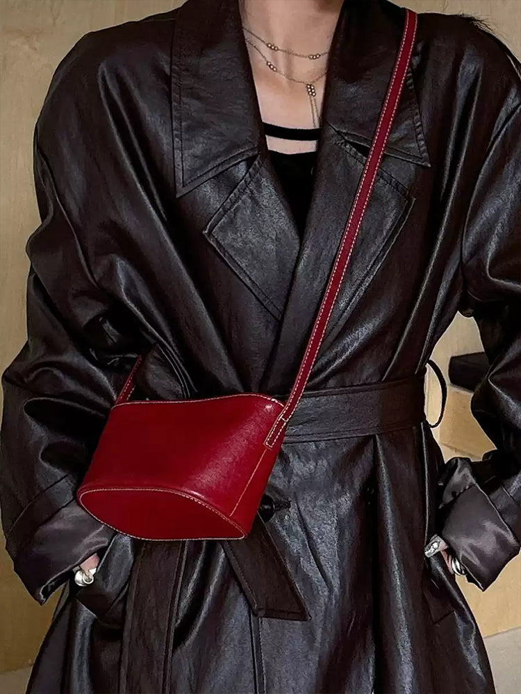 Mugrs™ Vintage Sail Crossbody Bag - Premium Vegetable-Tanned Leather, Spacious Retro Design