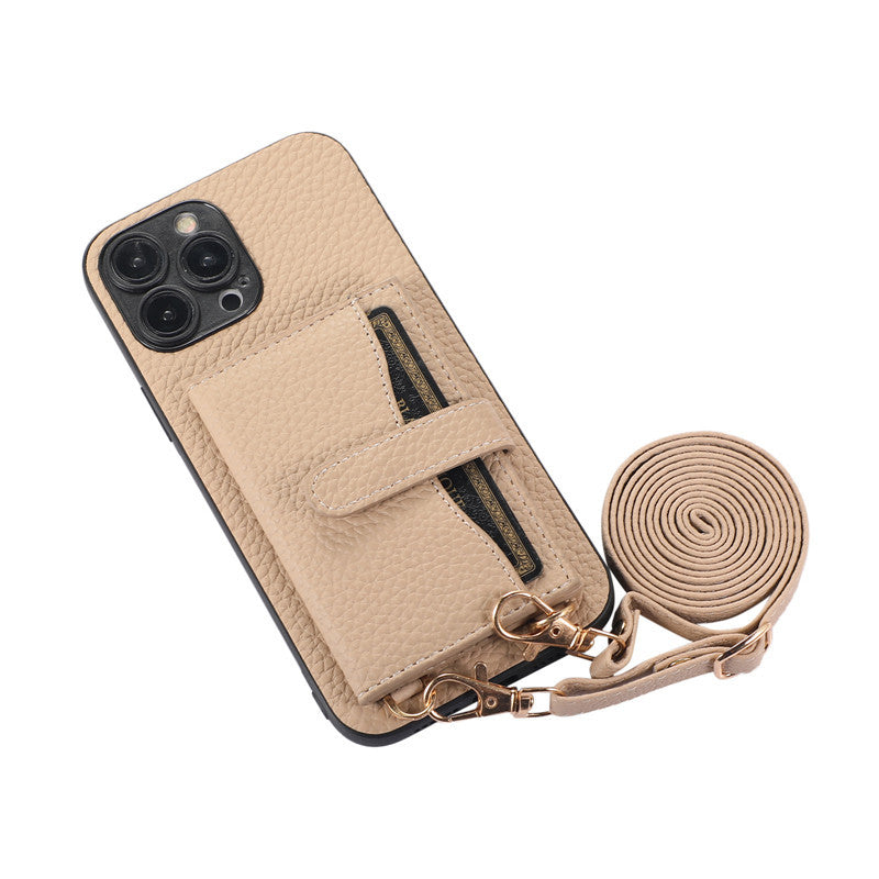 Mugrs™ IPhone Case Anti-Drop Cover Diagonal Card Purse Bag