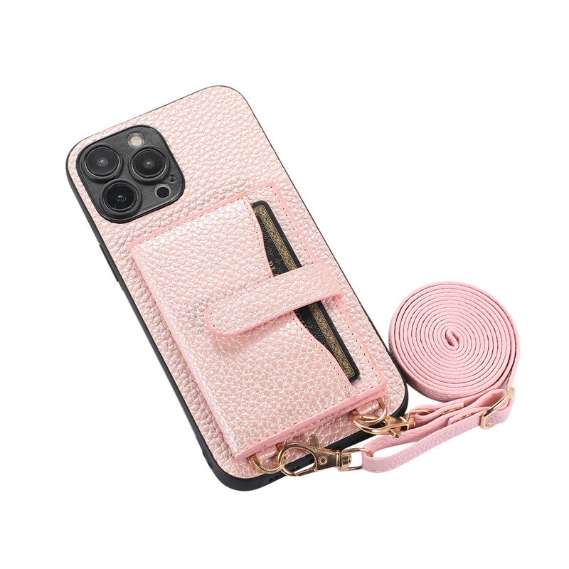 Mugrs™ IPhone Case Anti-Drop Cover Diagonal Card Purse Bag