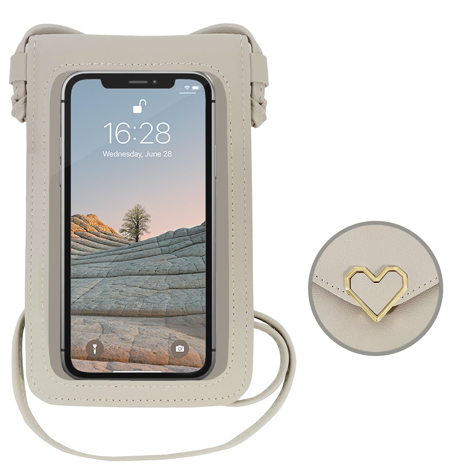 Mini-sacs à bandoulière en cuir PU Mugrs™ pour téléphone portable, 9 couleurs