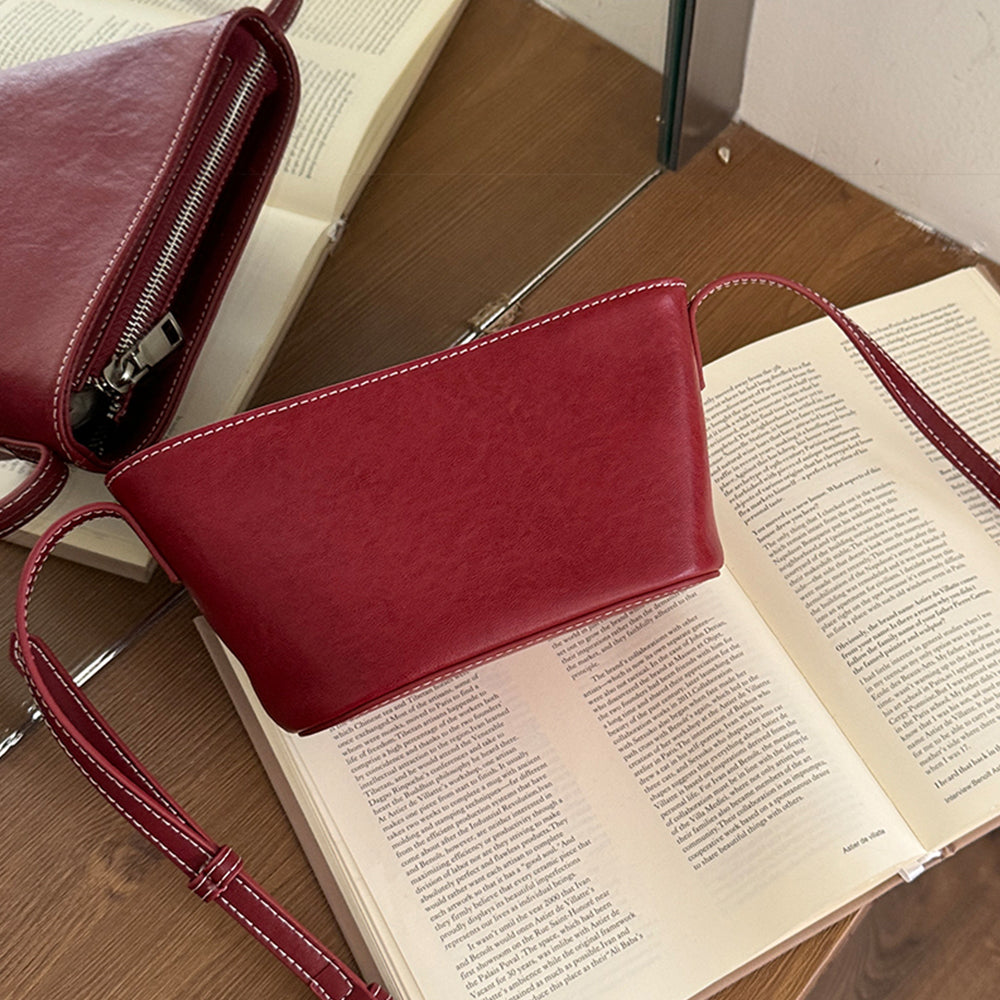 Mugrs™ Vintage Sail Crossbody Bag - Premium Vegetable-Tanned Leather, Spacious Retro Design