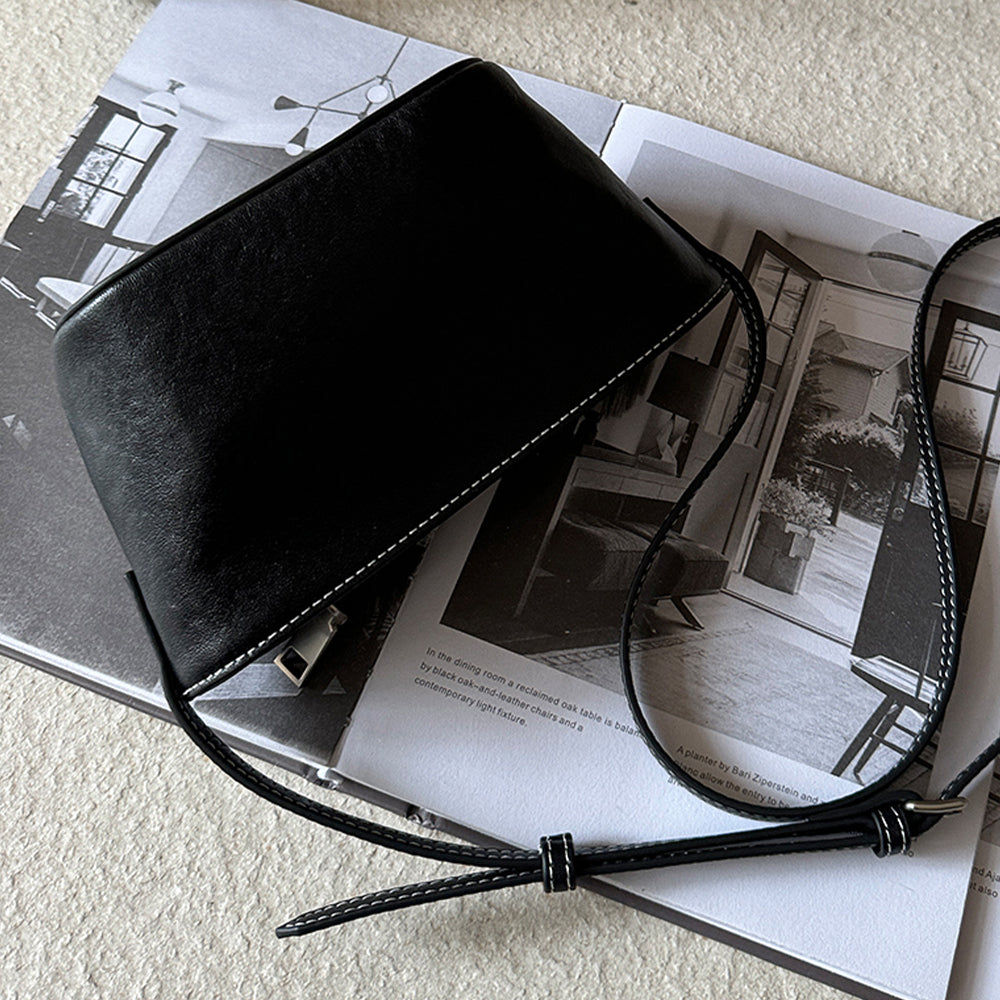 Mugrs™ Vintage Sail Crossbody Bag - Premium Vegetable-Tanned Leather, Spacious Retro Design