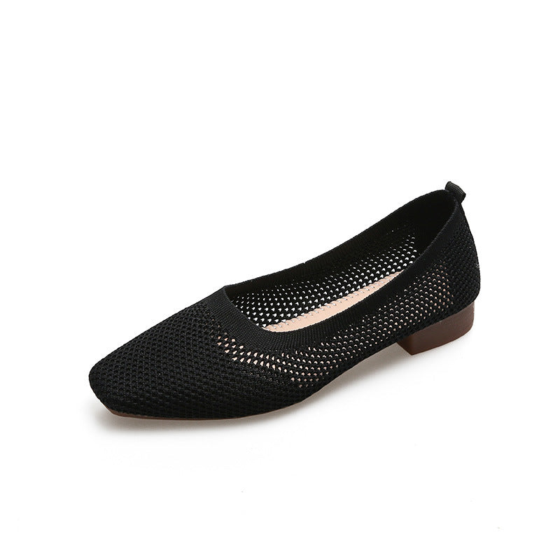 Mugrs™ Flats mit quadratischer Zehenpartie und V-Ausschnitt (Mugrs 2.0)