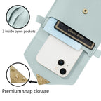 Mini-sacs à bandoulière en cuir PU Mugrs™ pour téléphone portable, 9 couleurs