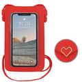Mugrs™ PU Leather Mini Flap Crossbady Phone Bag, Red Color