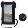 Mugrs™ PU Leather Mini Flap Crossbady Phone Bag, Black Color
