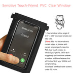 Mugrs™ PU Leather Mini Flap Crossbady Phone Bag, Black Color