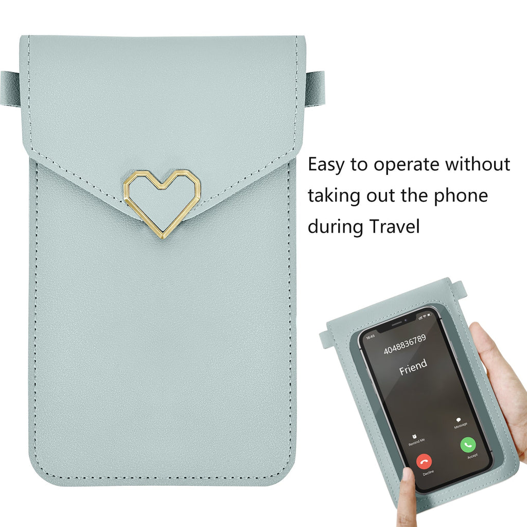 Mini-sacs à bandoulière en cuir PU Mugrs™ pour téléphone portable, 9 couleurs