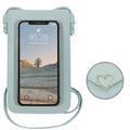 Mugrs™ PU Leather Mini Flap Crossbady Phone Bag, Pastel Aqua Color