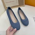 MUGRS women's flats in Navy Blue – bottom with base detail, versatile