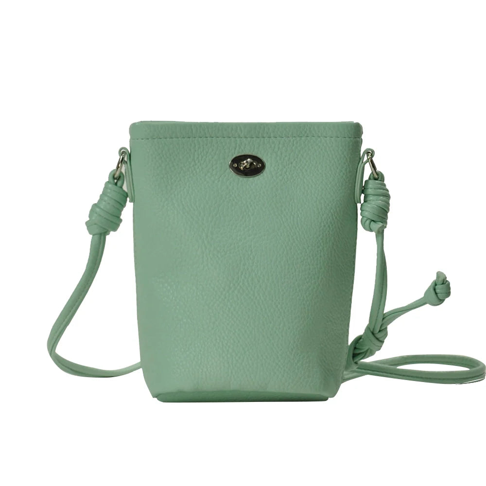 Sac à bandoulière pour téléphone portable Mugrs™ Casual Lock Mini Head Bucket, 5 couleurs