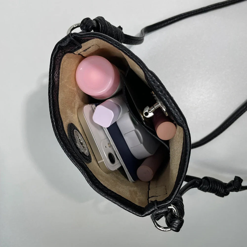 Sac à bandoulière pour téléphone portable Mugrs™ Casual Lock Mini Head Bucket, 5 couleurs