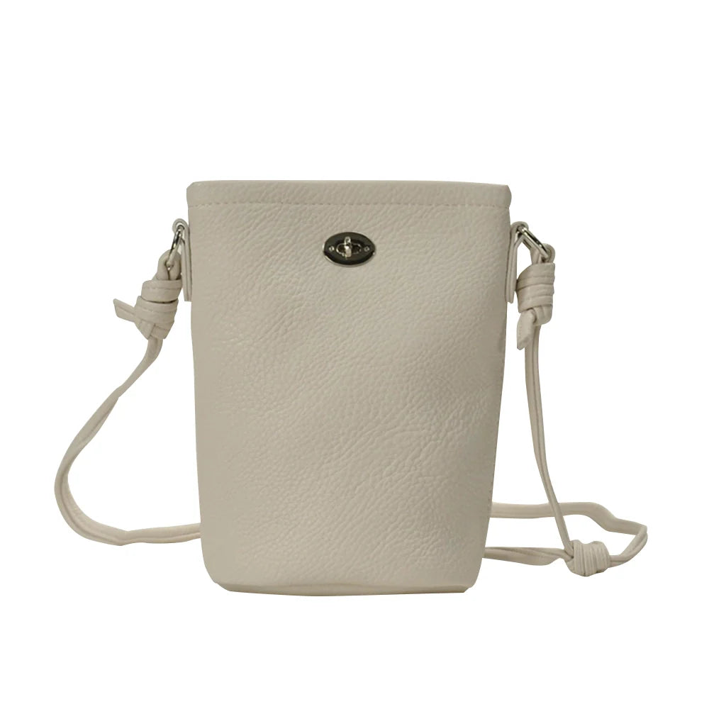 Sac à bandoulière pour téléphone portable Mugrs™ Casual Lock Mini Head Bucket, 5 couleurs