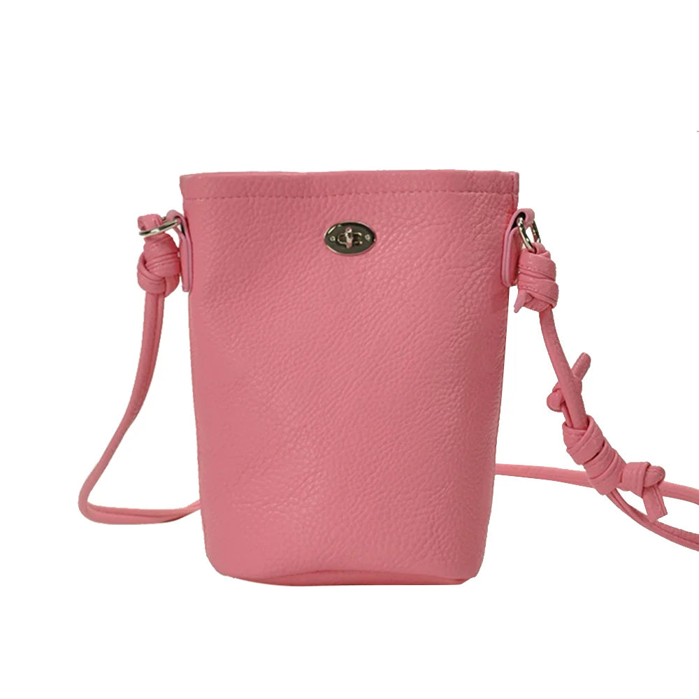 Sac à bandoulière pour téléphone portable Mugrs™ Casual Lock Mini Head Bucket, 5 couleurs