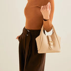 Mugrs™ Magnetic Buckle Leather Bucket Bag