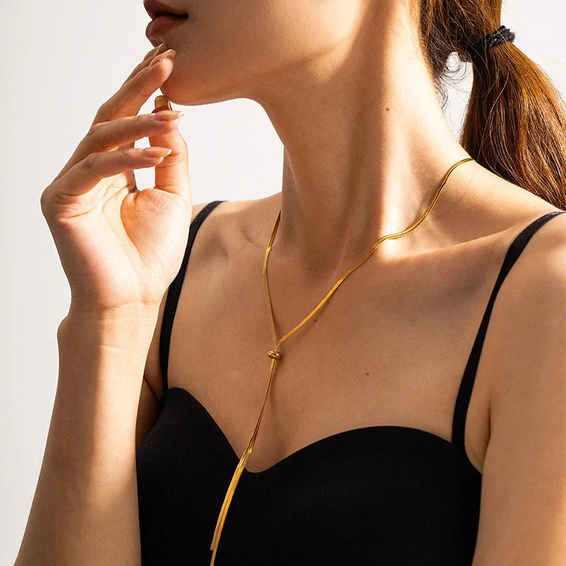 Mugrs™ Ladies 18k gold Party Necklace