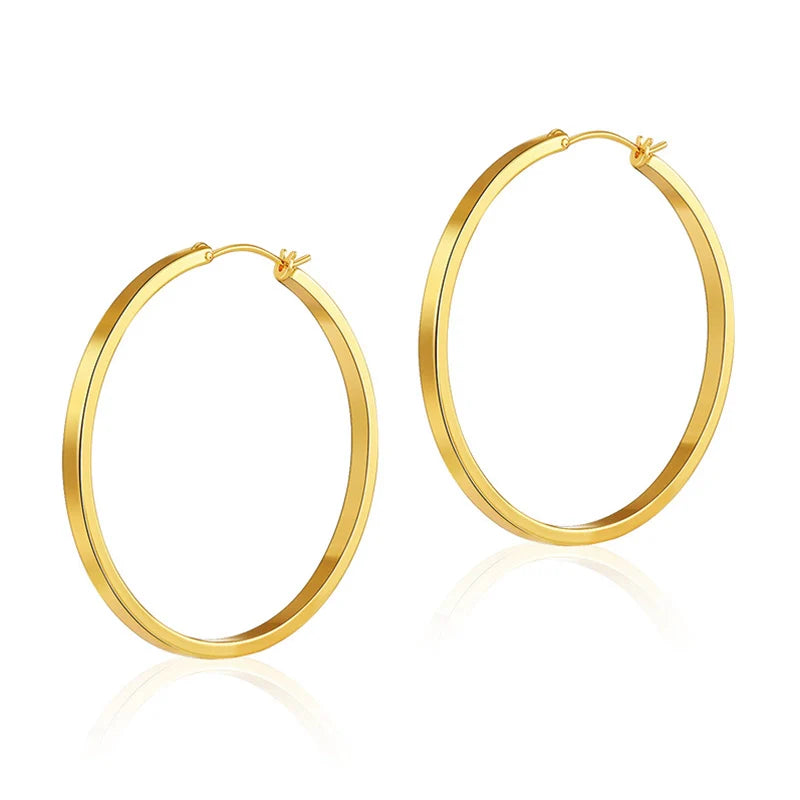 Mugrs™ 18 Karat Gold Zierliche Huggie Creolen