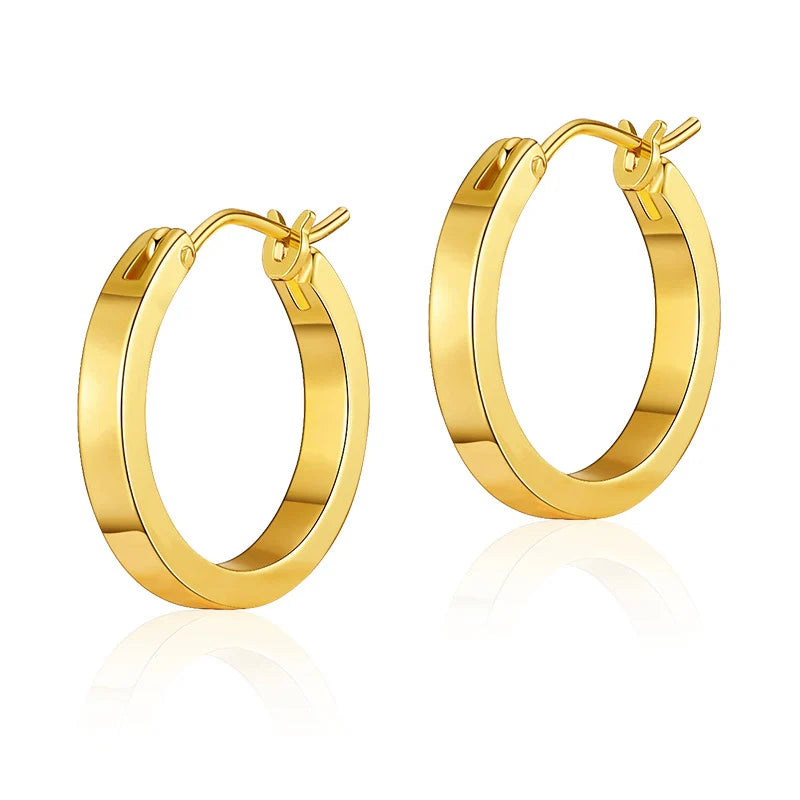 Mugrs™ 18 Karat Gold Zierliche Huggie Creolen