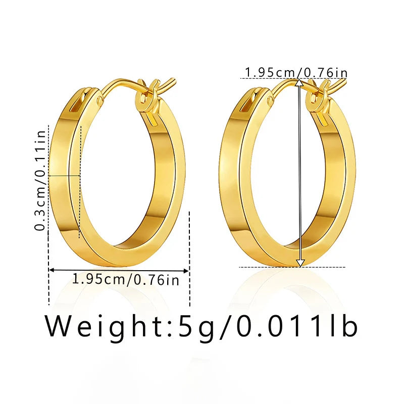Mugrs™ 18 Karat Gold Zierliche Huggie Creolen