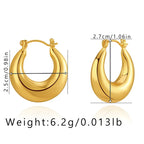 Mugrs™ – Klobige Creolen mit Doppelkreis aus 18 Karat Gold