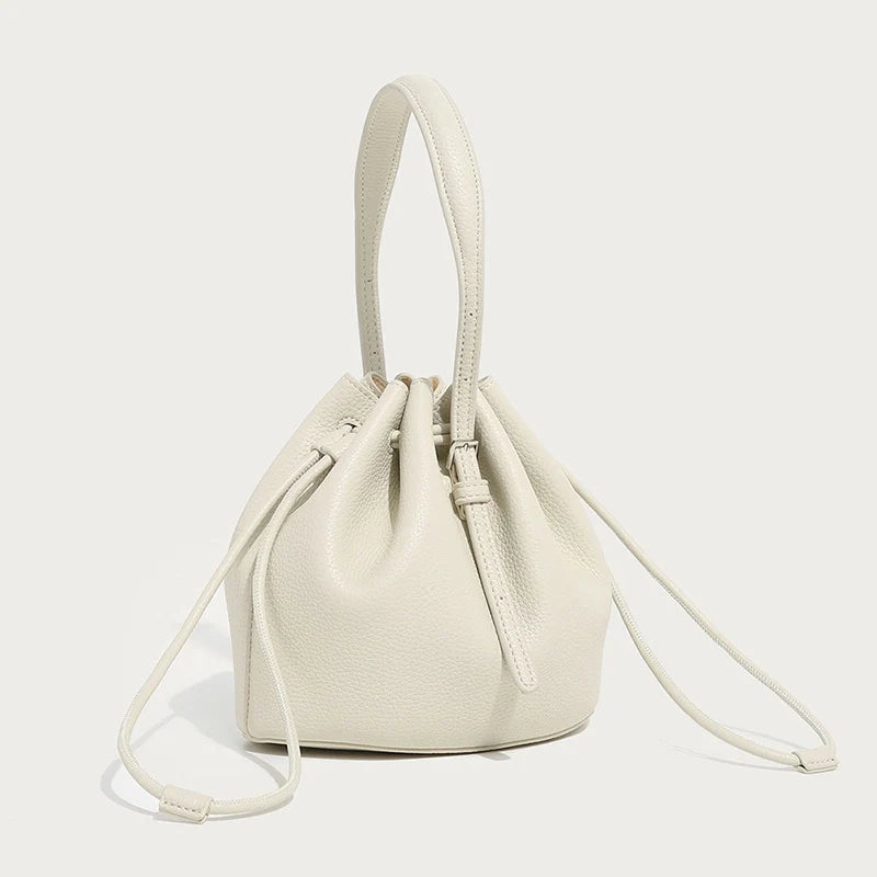 Mugrs™ Simple Leather Bucket Bag Crossbody Bag