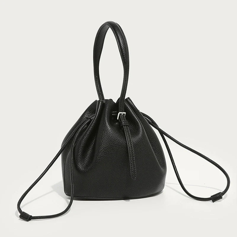 Mugrs™ Simple Leather Bucket Bag Crossbody Bag