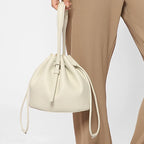 Mugrs™ Simple Leather Bucket Bag Crossbody Bag