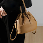 Mugrs™ Simple Leather Bucket Bag Crossbody Bag
