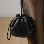 Mugrs™ Simple Leather Bucket Bag Crossbody Bag