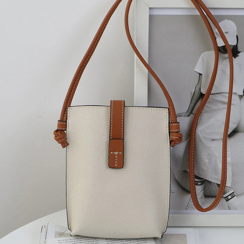 Sac bandoulière en cuir Mugrs™ pour femme