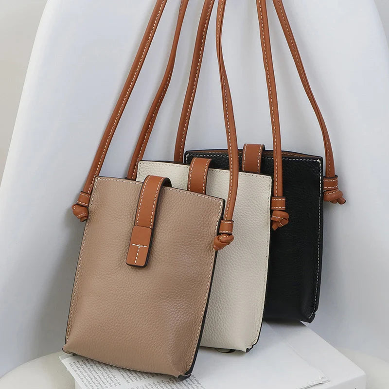 Sac bandoulière en cuir Mugrs™ pour femme
