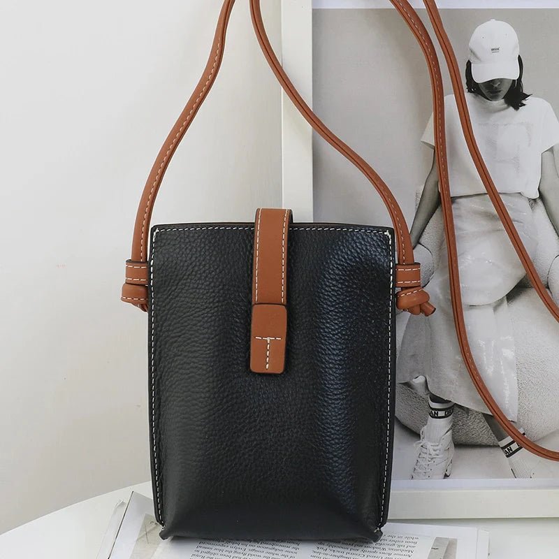 Sac bandoulière en cuir Mugrs™ pour femme