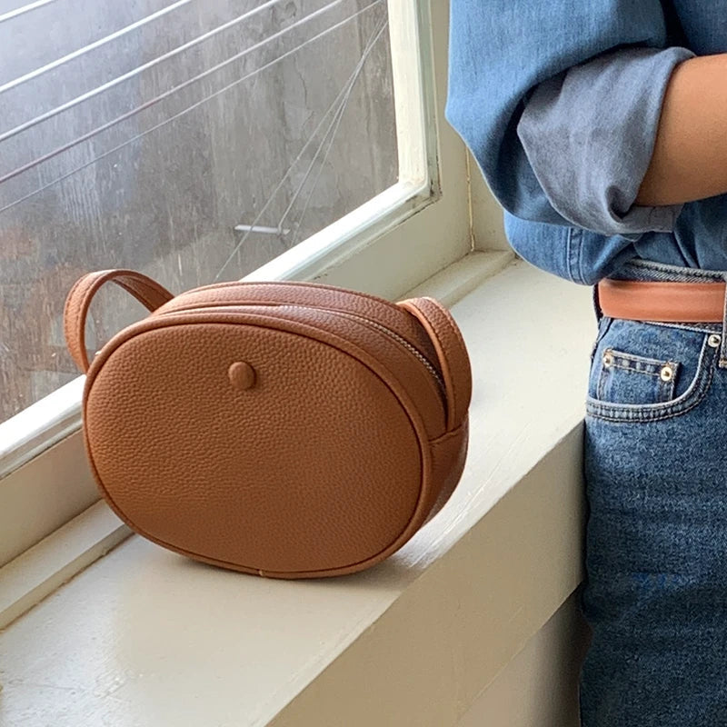 Sac à bandoulière en cuir solide Mugrs™