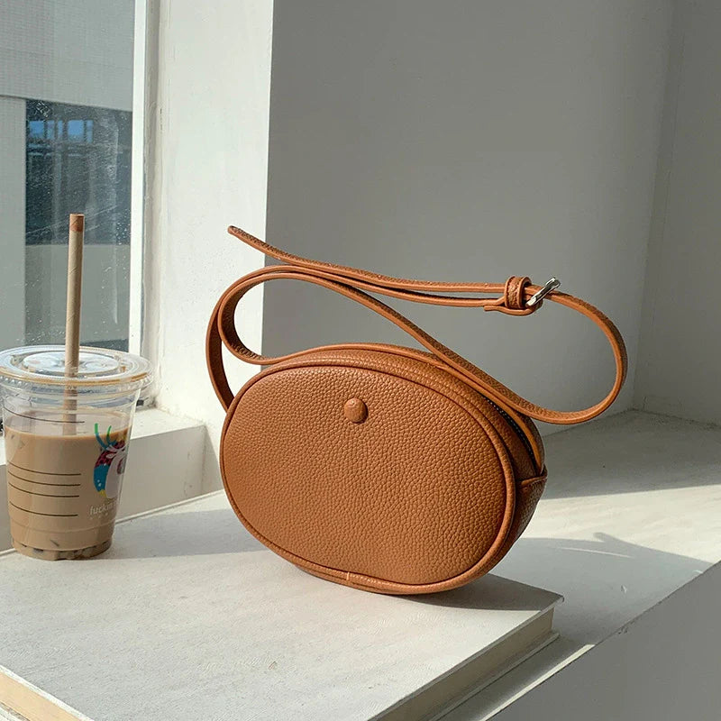 Mugrs™ Solid Leather Crossbody Bag