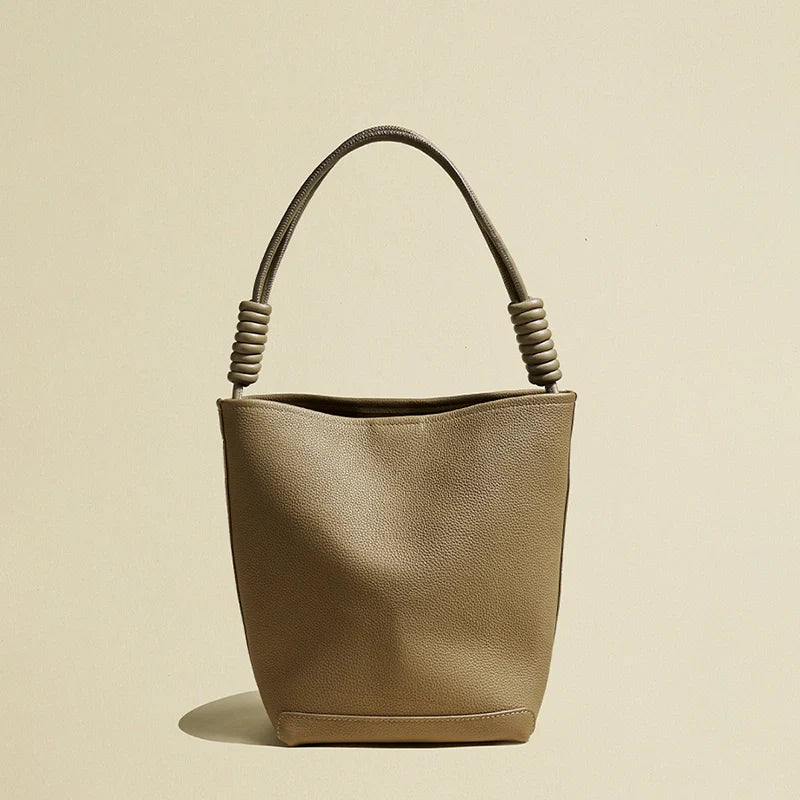 Mugrs™ Solid Leatehr Bucket Bag